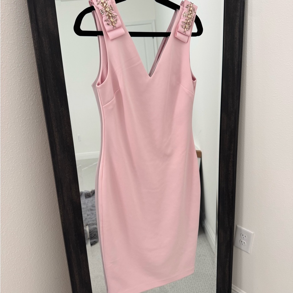 Ted Baker Pink Embellished Mini Dress